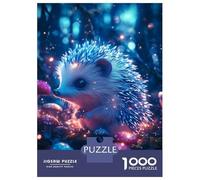 Puzzle De 1000 Pièces pour Adolescents Magical Hedgehog Puzzle Adulte Jeux De Famille Une Œuvre d'art Cadeaux Uniques d'anniversaire Et De Noël 38x26cm/1000pcs