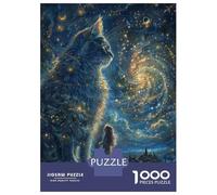 Puzzle De 1000 Pièces pour Adolescents Magical Night Sky Adventure Puzzle pour Adultes Jouet Décoration Murale Cadeaux pour Femmes Interaction Parent-Enfant 38x26cm/1000pcs