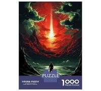 Puzzle De 1000 Pièces pour Adolescents Magical Sunset Over Ocean Puzzles pour Adultes - Défi Difficile - Activités Amusantes À La Maison pour Les Jeux 52x38cm/1000pcs