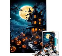 Puzzle de 1000 pièces pour Adolescents « Maison de la Terreur » Jeu éducatif Cadeau d'anniversaire pour Toute la Famille (75x50cm)