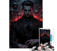 Puzzle de 1000 pièces pour Adolescents Maître des Damnés Rose de Sang Nécromancien Jeux de société Jouets Jeux éducatifs Cadeaux de Noël Secret Convient aux Couples (Dimensions 38x26cm)