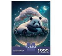 Puzzle De 1000 Pièces pour Adolescents Majestic Panda Bear Puzzle Anti-Stress, Amusant Et Original, Cadeau Unique pour Un Anniversaire Ou Noël 70x50cm/1000pcs