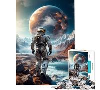 Puzzle de 1000 pièces pour Adolescents Marcher dans Le Cosmos Jeu Pratique défi intellectuel Jouet addictif pour Femmes (38x26cm)
