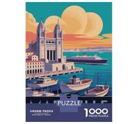 Puzzle De 1000 Pièces pour Adolescents Marseille Travel Puzzles pour Adolescents : Amusants Et Humoristiques ! Stimulez Votre Cerveau ! Soirée Jeux Et Divertissement en Famille 70x50cm/1000pcs