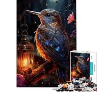 Puzzle de 1000 pièces pour Adolescents Martin-pêcheur aux Couleurs Vives idéal pour Un Anniversaire ou Noël Décoration Murale Jeu de réflexion à partir de 14 Ans (50x75cm)