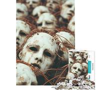 Puzzle de 1000 pièces pour Adolescents Masques Raiponce Difficulté et défi Décoration Murale Jeu de Puzzle à Faire soi-même pour Les 14 Ans et Plus (38x52cm)