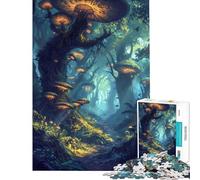 Puzzle de 1000 pièces pour Adolescents « Matinée dans la forêt de Champignons » défi éducatif décoration Murale Jeux relaxants Convient aux Personnes de 14 Ans et Plus (38x26cm)