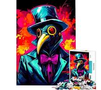 Puzzle de 1000 pièces pour Adolescents Médecin de la peste en Costume et Haut-de-Forme idéal pour Un Anniversaire ou Noël Niveau de difficulté Difficile Jeu Familial à partir de 14 Ans (50x75cm)