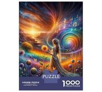 Puzzle De 1000 Pièces pour Adolescents Melody of Heart Puzzles pour Adolescents - Jeu Manuel - Une Œuvre d'art - Cadeaux Uniques pour Un Anniversaire Ou Noël 52x38cm/1000pcs
