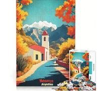 Puzzle de 1000 pièces pour Adolescents Mendoza Argentine Affiche Artistique Jeu Manuel améliore la mémoire Cadeaux Uniques pour Anniversaire et Noël 38x52cm