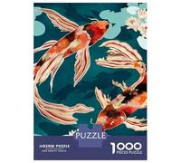 Puzzle De 1000 Pièces pour Adolescents Metallic Koi VII Puzzle Adulte Jeu Manuel D'assemblage De Motifs Idéal comme Cadeau 70x50cm/1000pcs