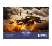 Puzzle De 1000 Pièces pour Adolescents Military Jet Fighter Puzzles pour Adolescents Jeux De Détente Difficulté Difficile Cadeaux pour Les Amis Et La Famille 52x38cm/1000pcs