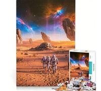 Puzzle de 1000 pièces pour Adolescents Missions passées Jeu Impossible Interaction Parent-Enfant Cadeaux de Noël et d'anniversaire 50x75cm