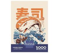 Puzzle De 1000 Pièces pour Adolescents Moby Sushi Puzzles pour Adolescents - Jeu Manuel - Une Œuvre d'art - Cadeaux Uniques pour Un Anniversaire Ou Noël 38x26cm/1000pcs