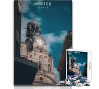 Puzzle de 1000 pièces pour Adolescents, modèle Nantes, Jeu éducatif Familial, améliore la mémoire, Cadeau d'anniversaire, Dimensions 38x52cm