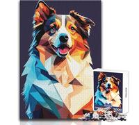 Puzzle de 1000 pièces pour Adolescents - Mon Chien Berger Australien - Jeu éducatif de précision - Jouet Anti-Stress - Dimensions:38x26cm