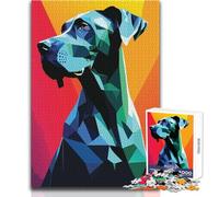 Puzzle de 1000 pièces pour Adolescents - Mon Chien, Un Grand Danois - Jeu éducatif Familial - Décoration Murale idéale - Dimensions:50x75cm