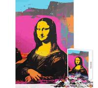 Puzzle de 1000 pièces pour Adolescents Mona Lisa Andy Warhol Décoration Murale Jouet pour se détendre et relever Un défi éducatif Dimensions 50x75cm