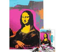 Puzzle de 1000 pièces pour Adolescents Mona Lisa œuvre d'Andy Warhol Puzzle de 1000 pièces à Monter soi-même Découpe de précision Idéal comme Cadeau pour Toute la Famille (50x75cm)