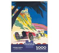 Puzzle De 1000 Pièces pour Adolescents Monaco Grand Prix 1933 Casse-tête pour Adolescents - Jeu Difficile Et Stimulant - Cadeau 38x26cm/1000pcs