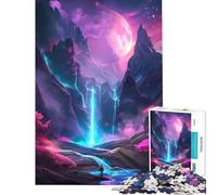 Puzzle de 1000 pièces pour Adolescents Monde Mythique Couleurs néon défi cérébral et intellectuel Jouet addictif Jeu Familial Anti-Stress Cadeau Amusant (Taille 38x52cm)