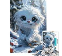 Puzzle de 1000 pièces pour Adolescents Monstre des neiges Non Duveteux Jeu de réflexion et Casse-tête Jouet intellectuel Cadeau et Jouet idéal Amusant et Humoristique (Dimensions 38x52cm)