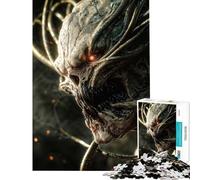 Puzzle de 1000 pièces pour Adolescents Monstre Extraterrestre cybernétique Portrait de créature pour Jeu éducatif défi Jouet Manuel Jeu Difficile Cadeau Amusant (Taille 38x52cm)