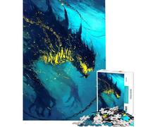 Puzzle de 1000 pièces pour Adolescents Monstre Marin dans Les Profondeurs Bleues Un défi à relever Une décoration Parfaite Un Jeu Relaxant pour Les 14 Ans et Plus (50x75cm)