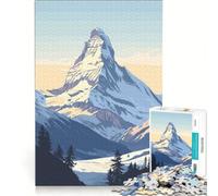 Puzzle de 1000 pièces pour Adolescents Mont Cervin Jouet éducatif activités ludiques à la Maison Cadeau Stimulant 38x26cm
