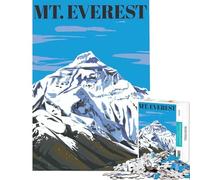Puzzle de 1000 pièces pour Adolescents : Mont Everest Niveau Difficile et Stimulant pour Toute la Famille Jeu Amusant à partir de 14 Ans : 50x75cm