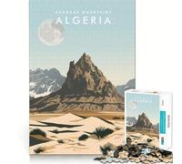 Puzzle de 1000 pièces pour Adolescents,Montagnes d'Ahaggar,Algérie,Découpe soignée,Décoration,Jeu cognitif,Jouet,Temps Libre,Jeu,Cadeau de Noël apaisant (38x52cm)