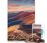 Puzzle de 1000 pièces pour Adolescents,Montagnes des Carpates,Ukraine,Jeu aux Bords Nets,Casse-tête cognitif,Jeu de détente,Décoration de Noël,Cadeau (38x52cm)