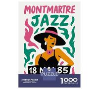 Puzzle De 1000 Pièces pour Adolescents Montmartre Jazz Cabaret Puzzles pour Adultes - Défi Difficile - Activités Amusantes À La Maison pour Les Jeux 70x50cm/1000pcs