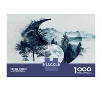 Puzzle De 1000 Pièces pour Adolescents Moonlit Forest Landscape Puzzle Anti-Stress, Amusant Et Original, Cadeau Unique pour Un Anniversaire Ou Noël 70x50cm/1000pcs
