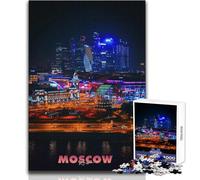 Puzzle de 1000 pièces pour Adolescents, Moscou, Russie Jeu Stimulant et Difficile, idéal comme Cadeau Dimensions 38x26cm