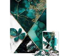 Puzzle de 1000 pièces pour Adolescents Motif Abstrait géométrique et Floral Jeu de réflexion Jouet éducatif pour la décoration intérieure (Taille 50x75cm)
