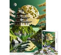 Puzzle de 1000 pièces pour Adolescents Motif Abstrait Japonais de bonsaï Jeu éducatif Cadeau pour Femmes et Hommes Casse-tête Collection d'artistes Beaux-Arts Dimensions 38x52cm