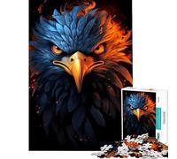 Puzzle de 1000 pièces pour Adolescents Motif Aigle américain fierté et feu Jeu éducatif Jouet et Jeu intellectuel pour Les Amateurs de Jeux Une véritable œuvre d'art (Dimensions 38x26cm)