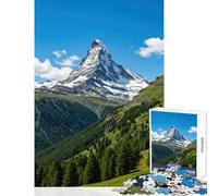 Puzzle de 1000 pièces pour Adolescents Motif Cervin Décoration intérieure Jouet pour Les Jeux éducatifs Renforce Les Liens d'amitié Entre Couples Dimensions 38x52cm