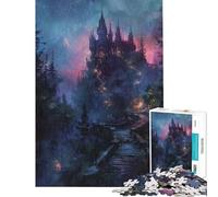 Puzzle de 1000 pièces pour Adolescents Motif château Gothique Sombre défi à relever Jouet de décoration Difficile à réaliser à partir de 14 Ans (38x26cm)