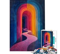 Puzzle de 1000 pièces pour Adolescents Motif Chemin Spectral Difficile et Stimulant décoration Murale Jouet Anti-Stress Convient aux 14 Ans et Plus 50x75cm
