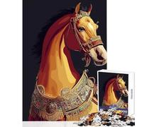 Puzzle de 1000 pièces pour Adolescents Motif Cheval Portrait décoration Murale pour Un échange de Cadeaux Jeu Impossible à Rater renforce Les Liens Entre Les Couples Dimensions 38x26cm