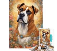 Puzzle de 1000 pièces pour Adolescents Motif Chien Jeu éducatif Stimulant et Difficile Cadeau Artistique (Taille 50x75cm)