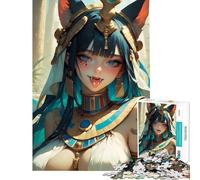 Puzzle de 1000 pièces pour Adolescents Motif Cléopâtre Style Anime idéal pour Un Anniversaire ou Noël Décoration Parfaite Jeu Impossible à partir de 14 Ans (38x52cm)