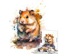 Puzzle de 1000 pièces pour Adolescents Motif Cochon d'Inde décoration Jouet pour se détendre et relever Un défi éducatif Dimensions 38x26cm