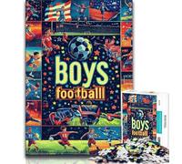 Puzzle de 1000 pièces pour Adolescents, Motif Collage de Sports de Balle, idéal pour exercer Le Cerveau, développer la Patience, idéal comme Cadeau 50x75cm