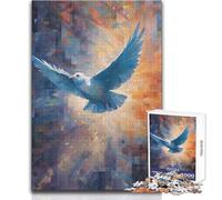 Puzzle de 1000 pièces pour Adolescents, Motif Colombe de la Paix, Jeu de Puzzle Unique et Stimulant, Cadeau pour Femmes, œuvre d'art, Dimensions:38x52cm
