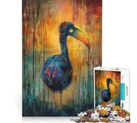 Puzzle de 1000 pièces pour Adolescents Motif Dodo fantaisiste Jouet éducatif Stimulant idéal comme Cadeau 38x26cm