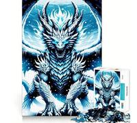 Puzzle de 1000 pièces pour Adolescents,Motif Dragon Blizzard,Bords Nets,Jeu de logique,Moment de détente et de Divertissement,Cadeau Artistique de Noël (38x52cm)