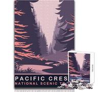 Puzzle de 1000 pièces pour Adolescents, Motif emblème du Pacifique, Jeu éducatif, découpe de précision, Cadeau d'anniversaire, Format 50x75cm